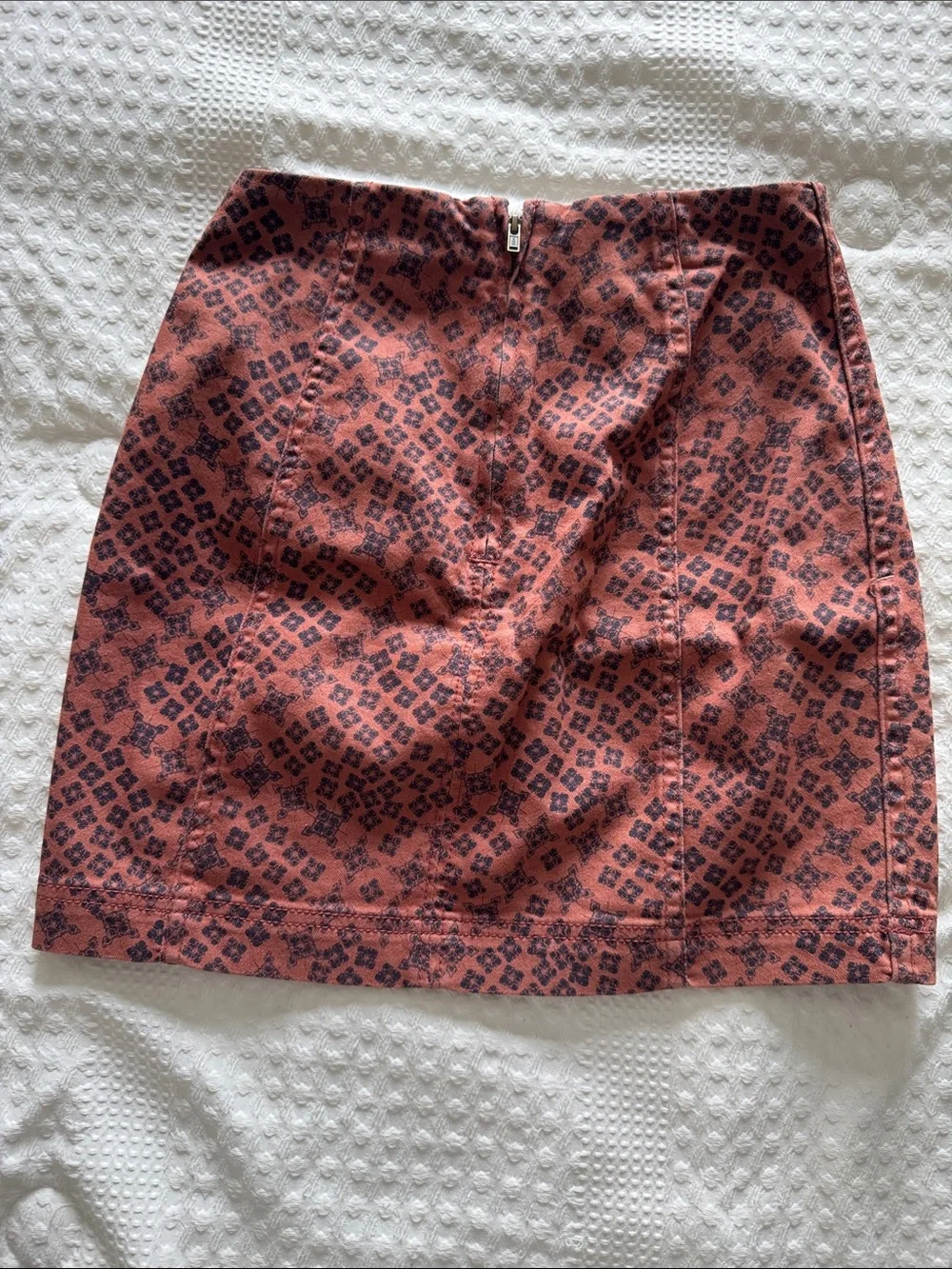 Free People Rust Mini Skirt